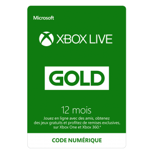Abonnement Xbox Live Gold 6 mois